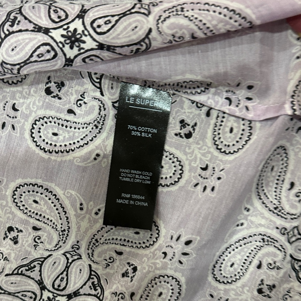 Le Superbe "Future Ex BF" bandana-printed button-front shirt - Picture 6 of 10